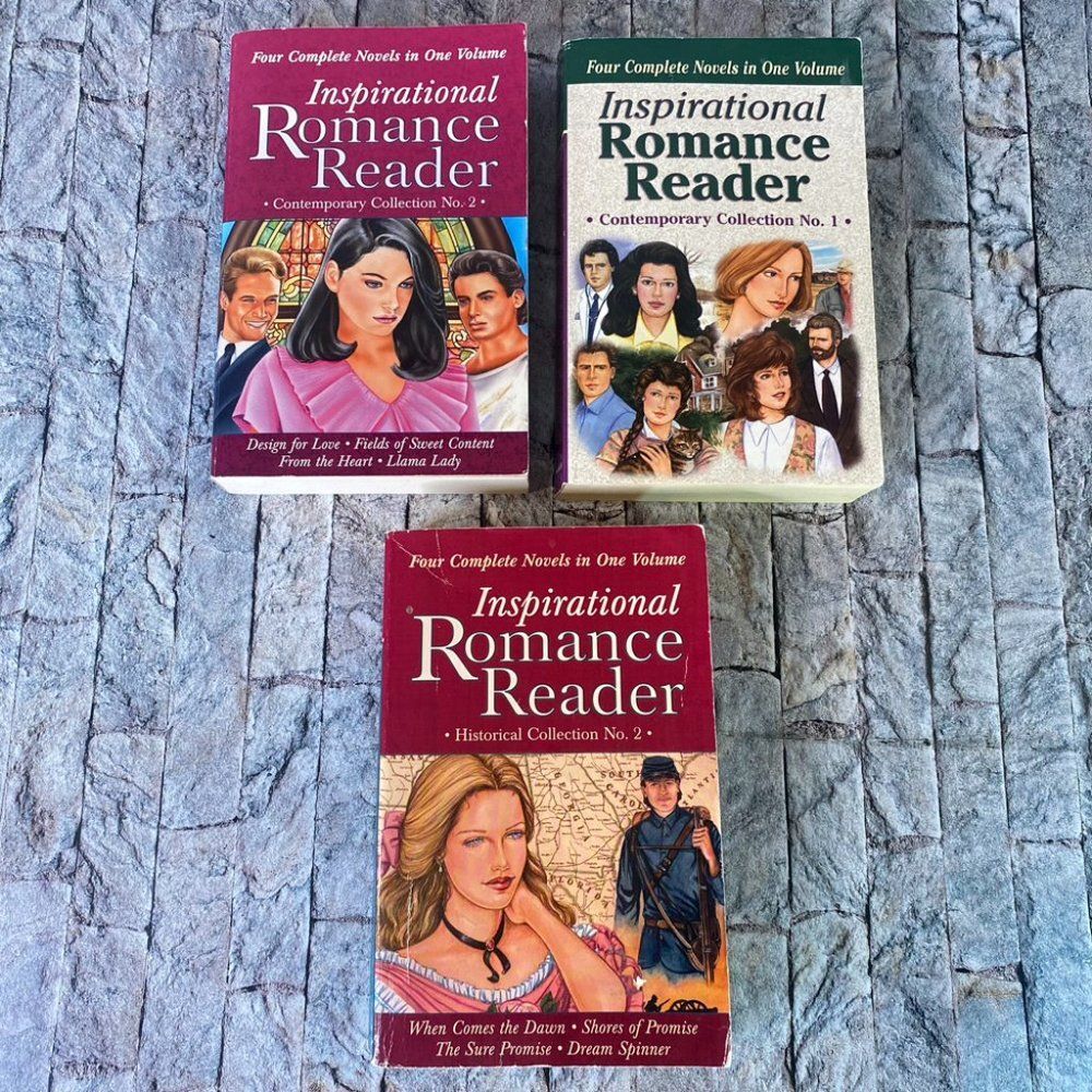 Inspirational Romance Reader Books Vintage 4-in-1 Collections